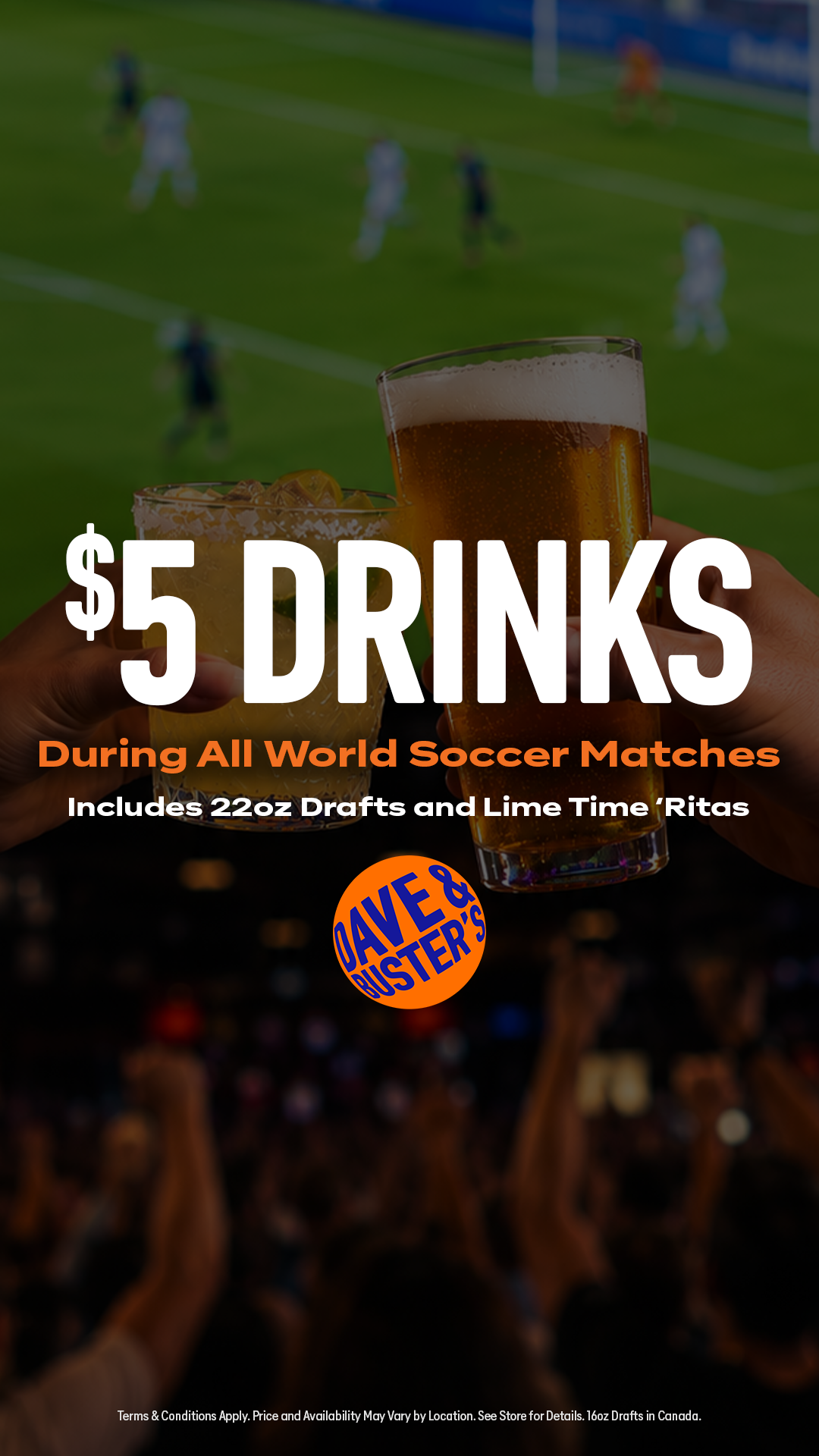 Dave & Buster's Facebook ad