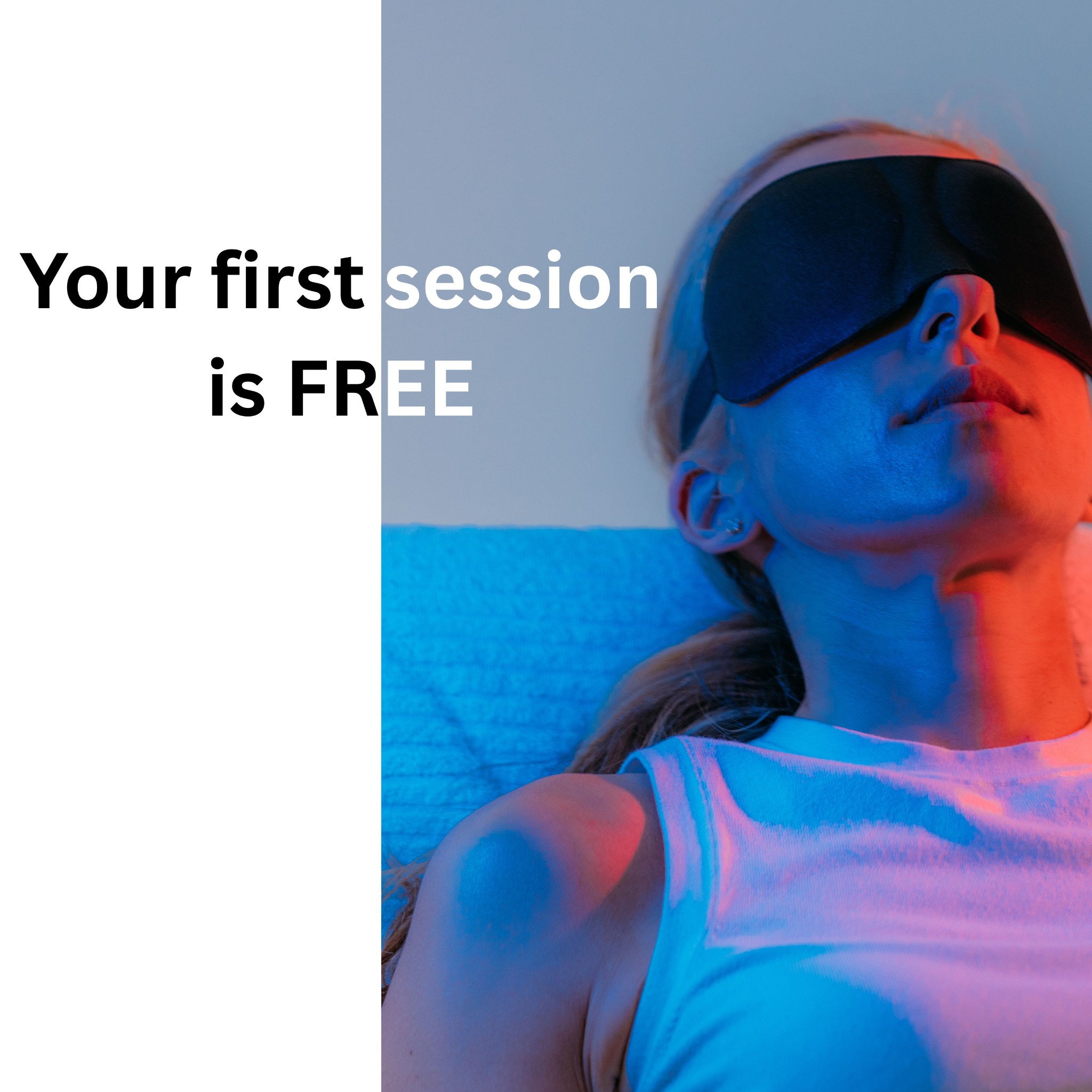 Real Deal Wellness Facebook ad: Book your first free session.