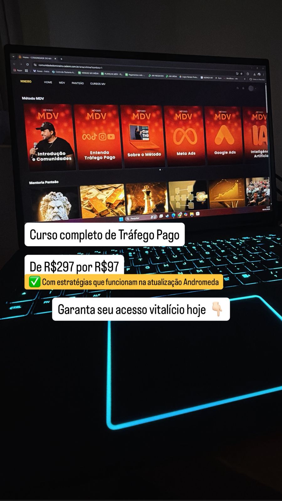 Mineiro das Vendas Tráfego Pago Facebook ad