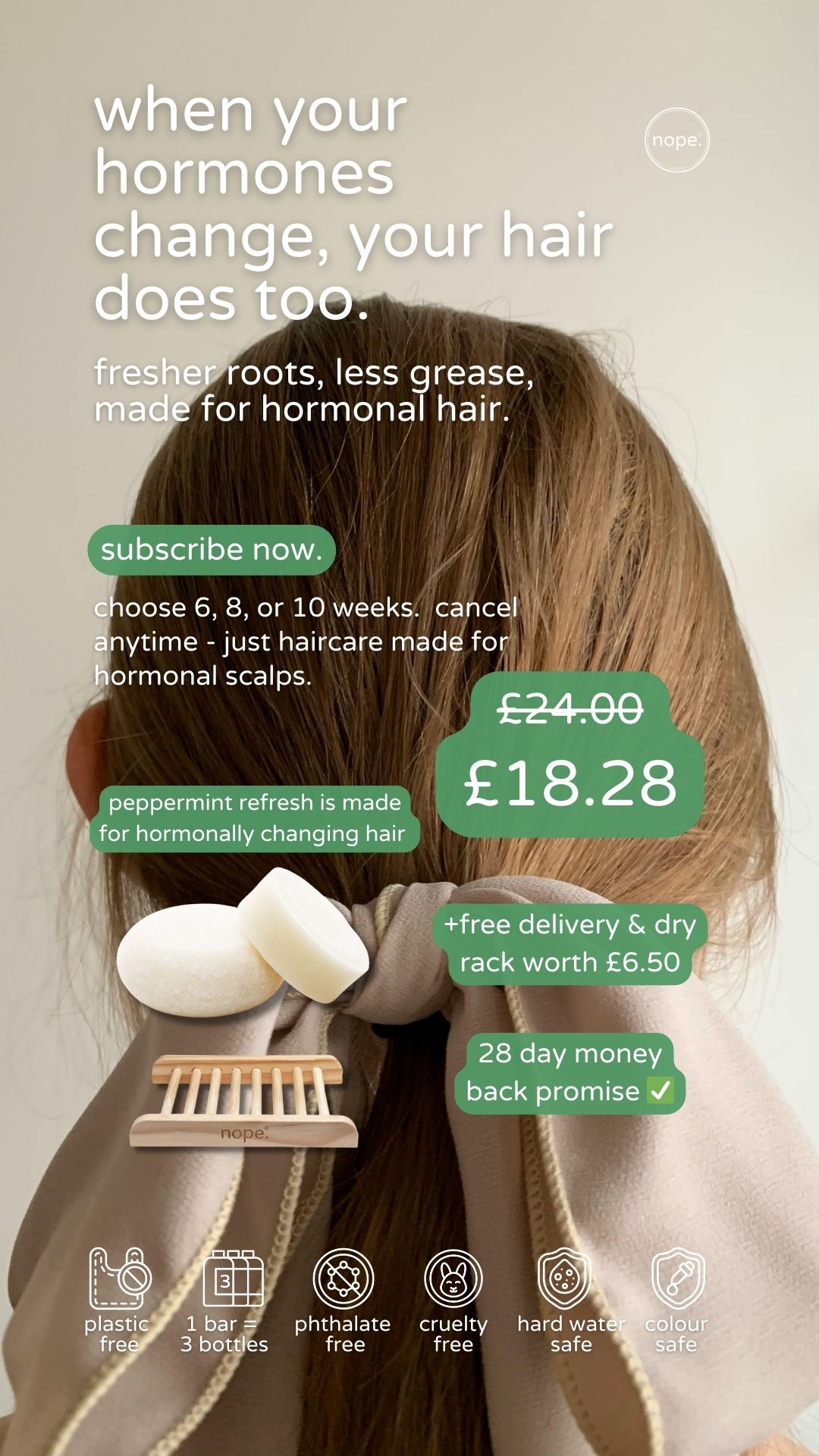 nope.hair Facebook ad