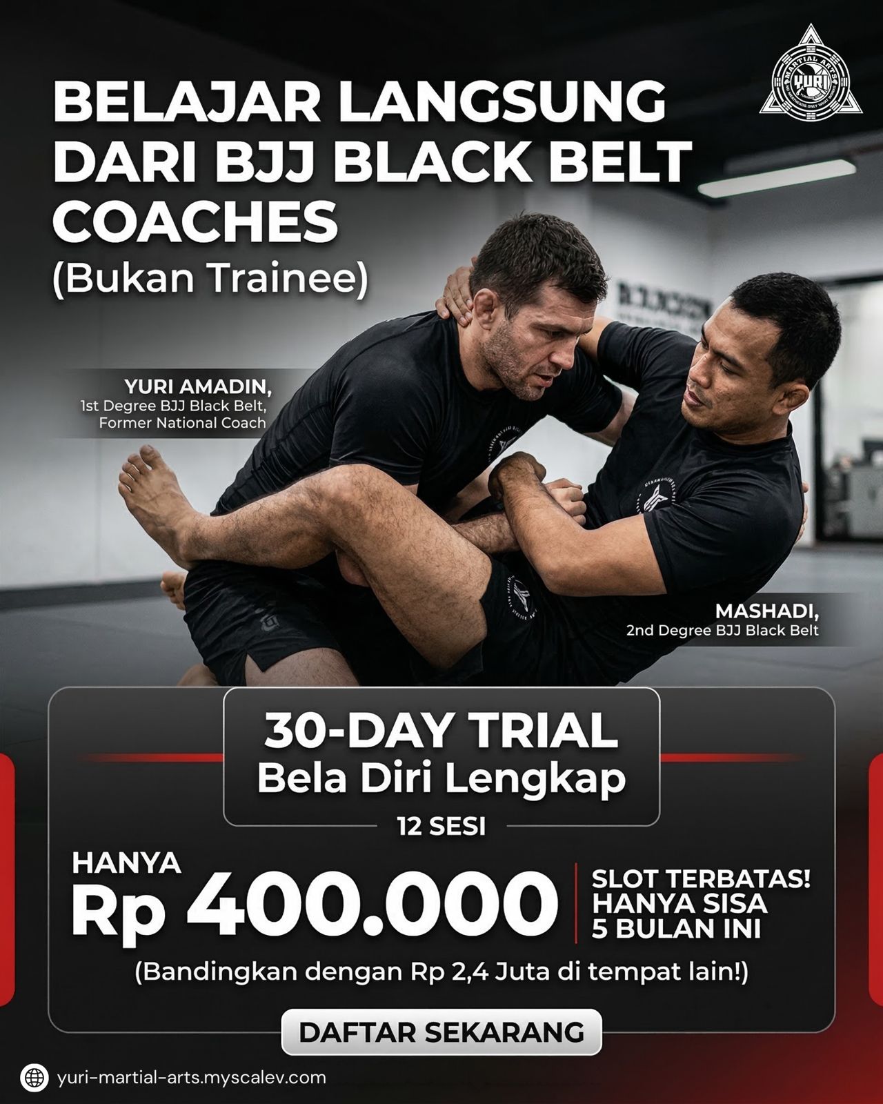 Yuri Martial Arts Gym Facebook ad