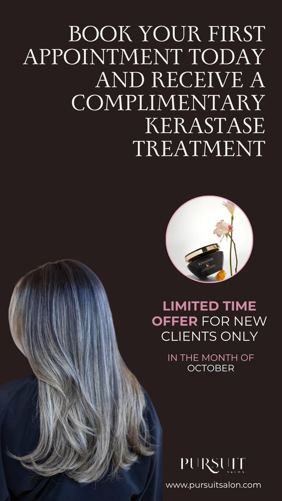Pursuit Salon Facebook ad from Oct 9, 2025