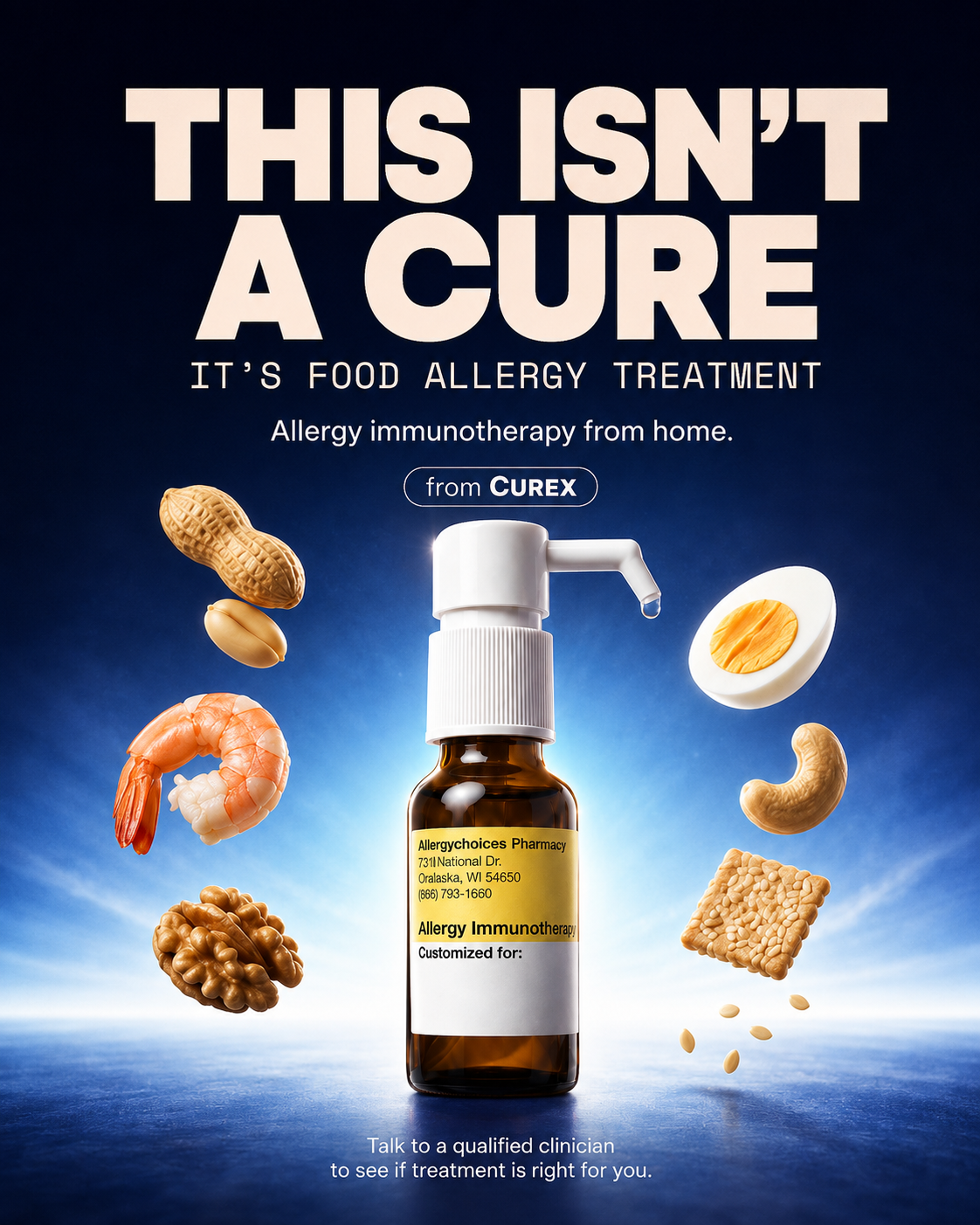 Curex Allergy Facebook ad