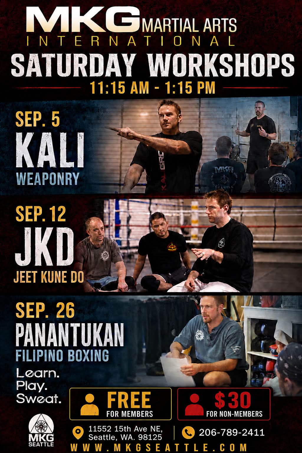 MKG Seattle Facebook ad: Martial Arts School Near Me in Seattle | MKG Martial Arts…