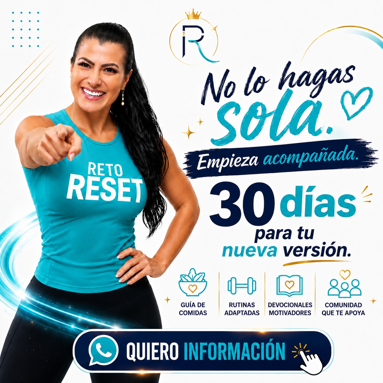 Jessresetfit Facebook ad: Entrená desde casa con RESET
