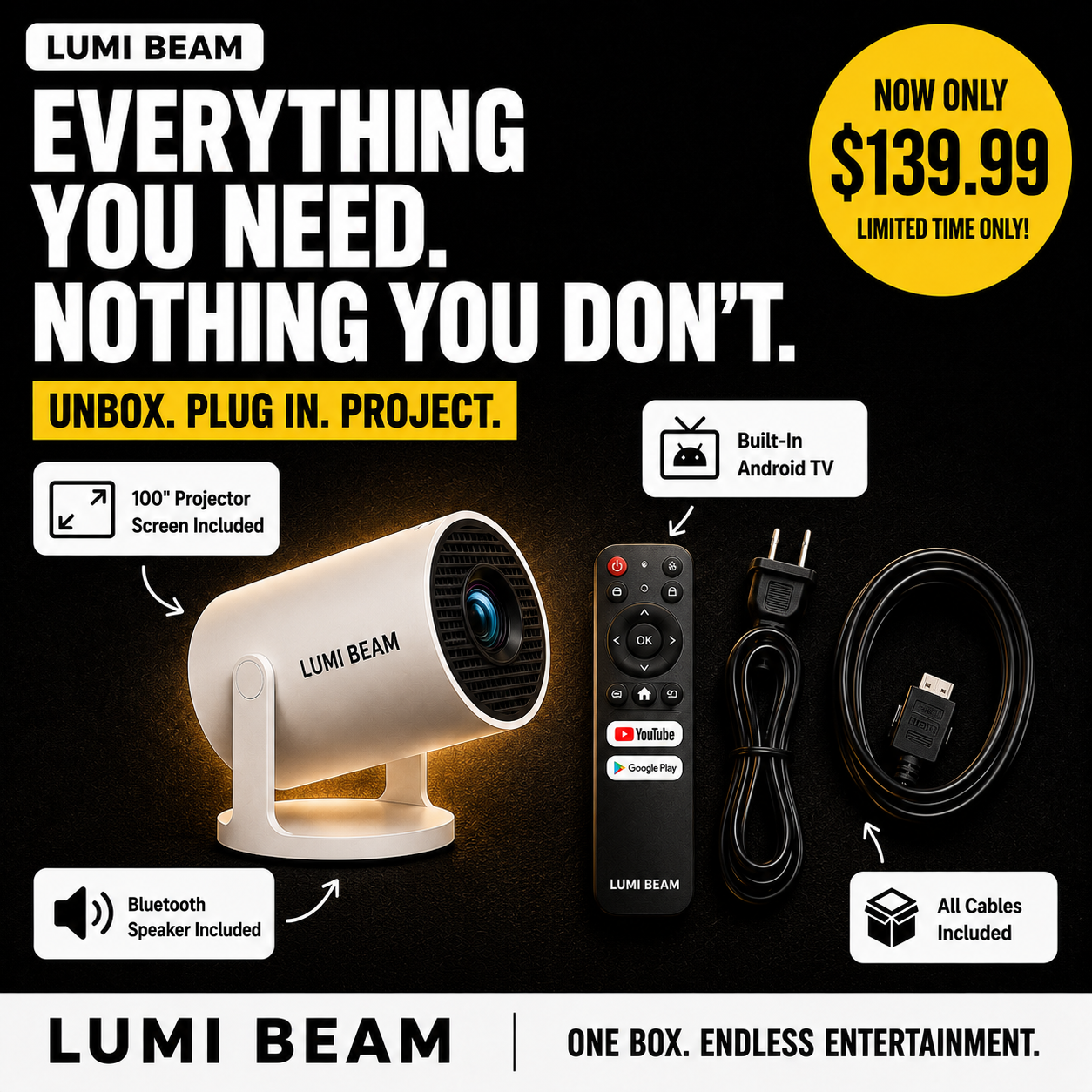 Lumi Beam Facebook ad