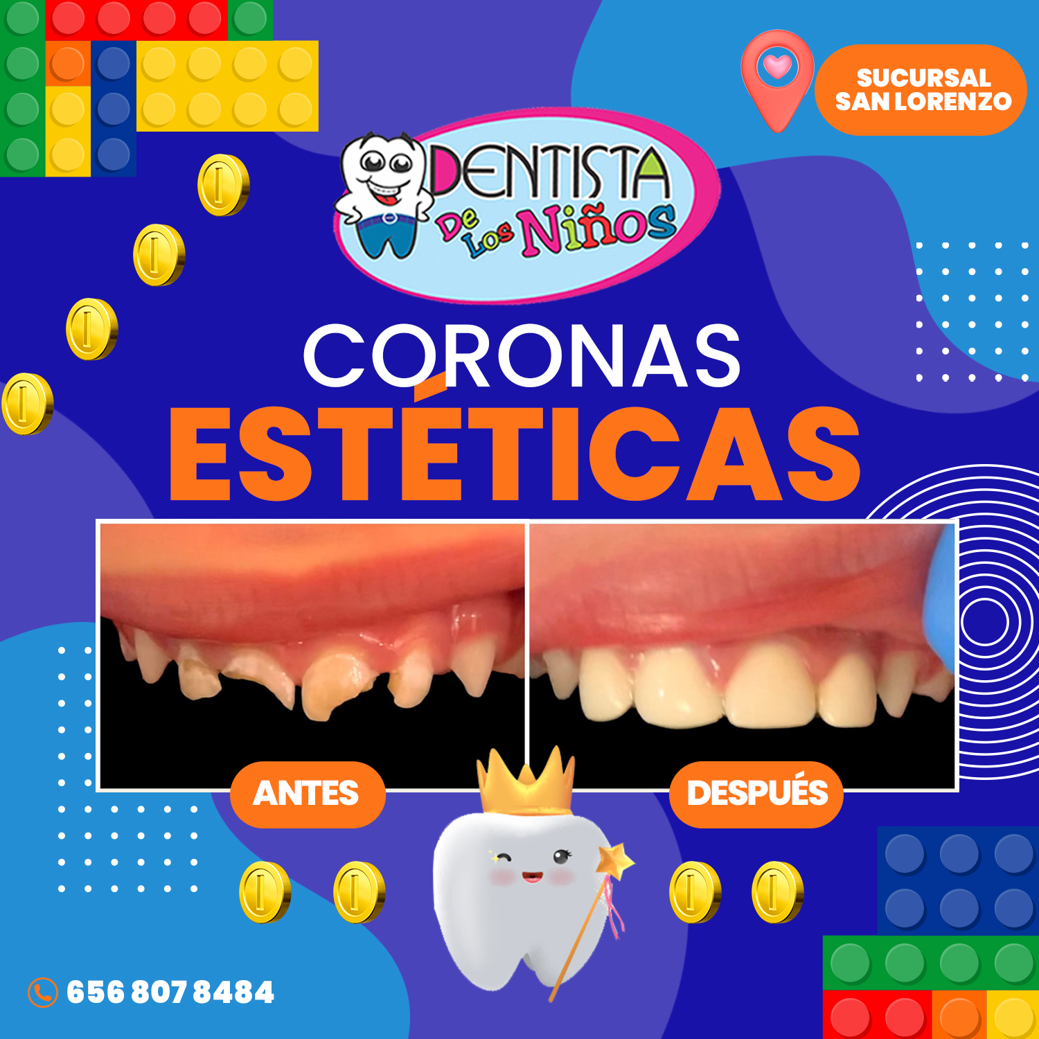 Dentista De Los Ninos San Lorenzo Facebook ad: Clinica Dental exclusiva para Bebes Niños y Adolescentes.