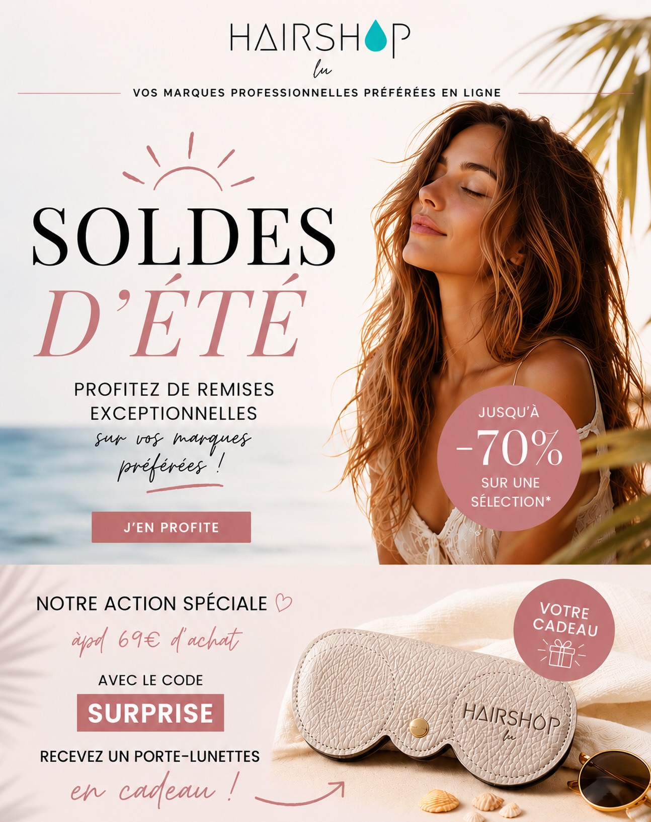 Hairshop Facebook ad: Accueil - Hairshop - Produits capillaires professionnels…