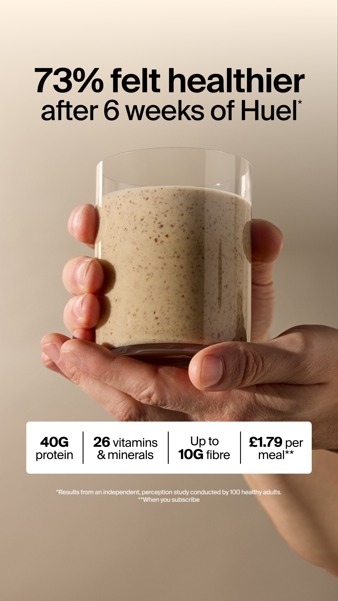 Huel Facebook ad
