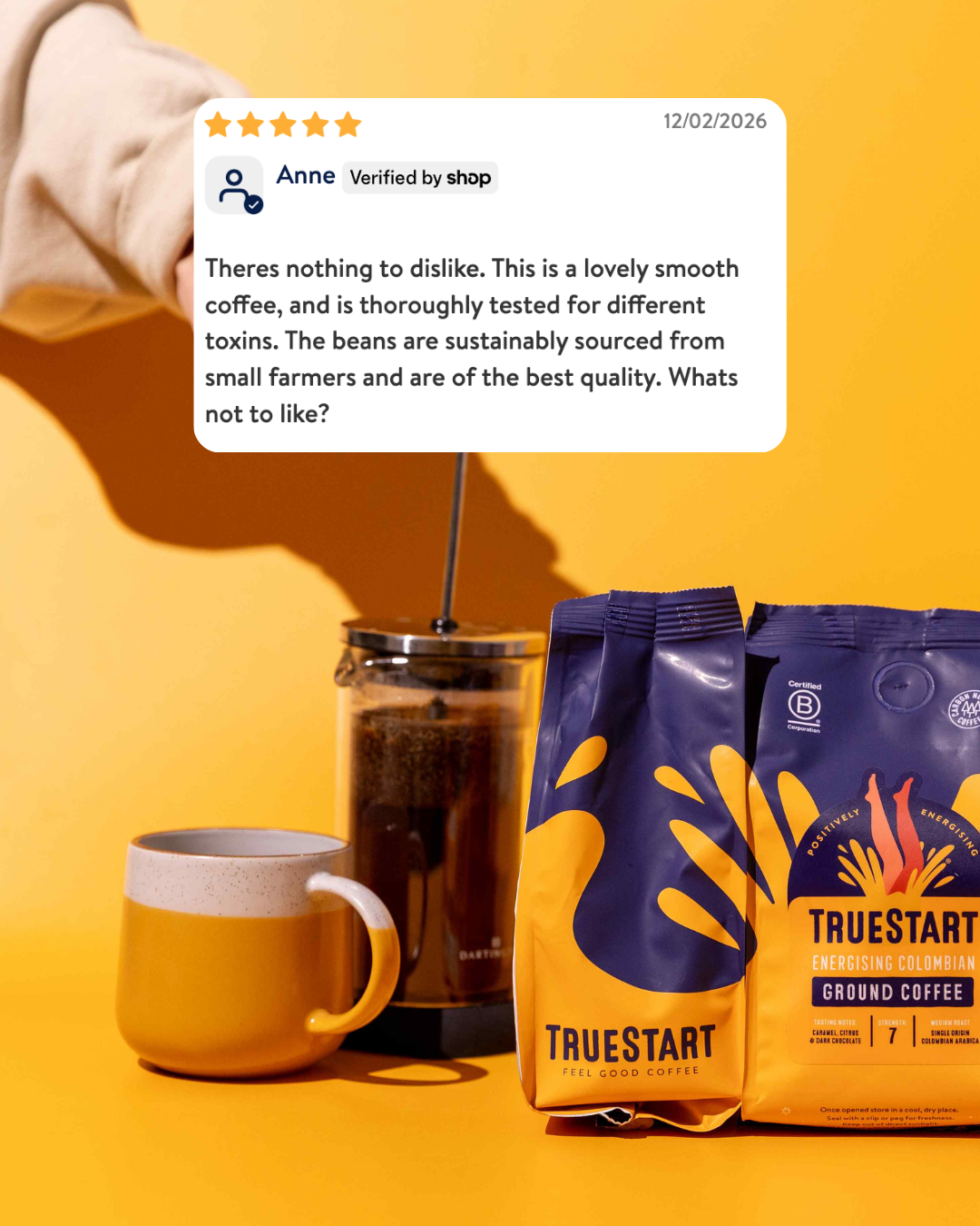 TrueStart Coffee Facebook ad