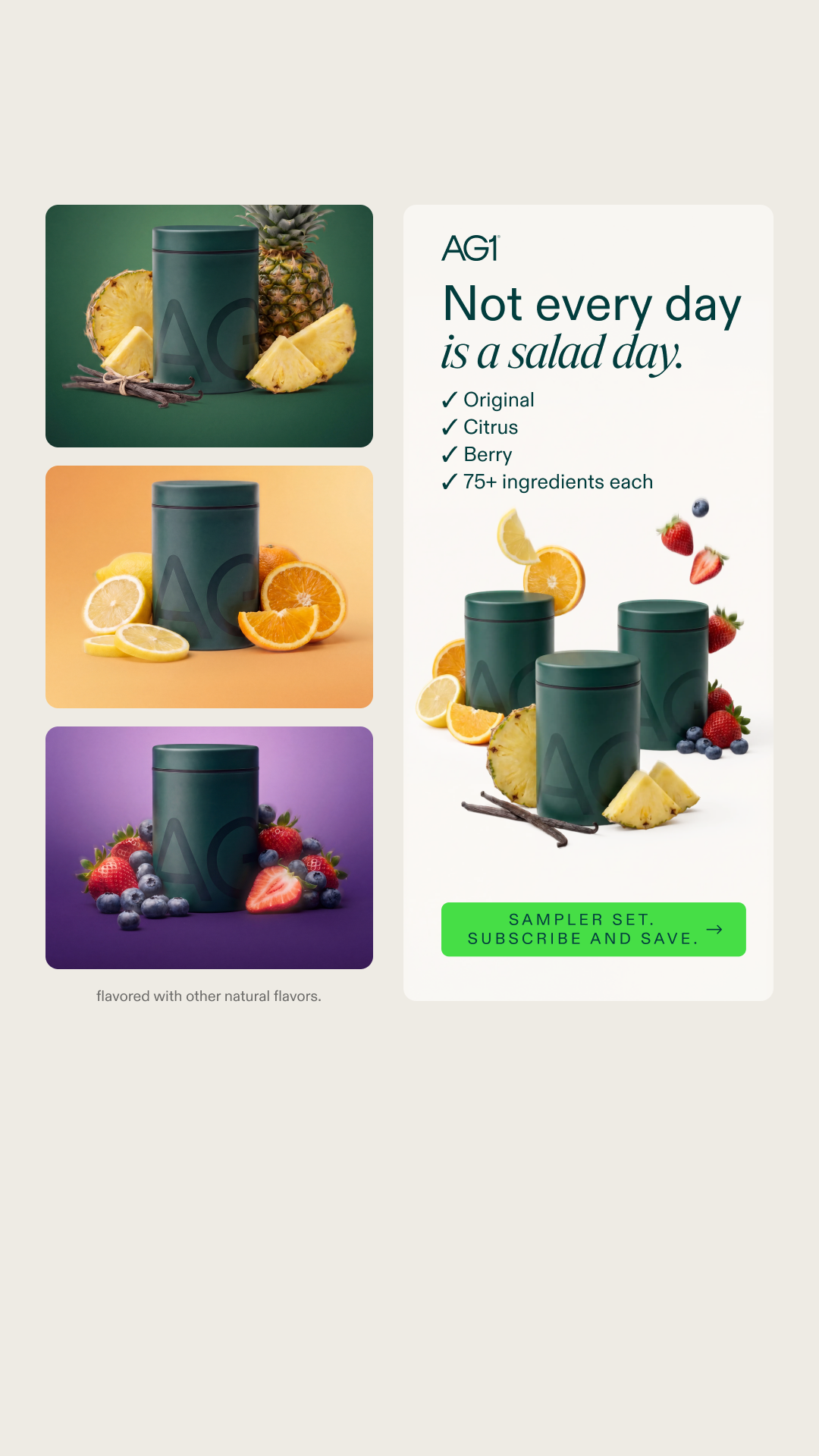 AG1 by Athletic Greens Facebook ad
