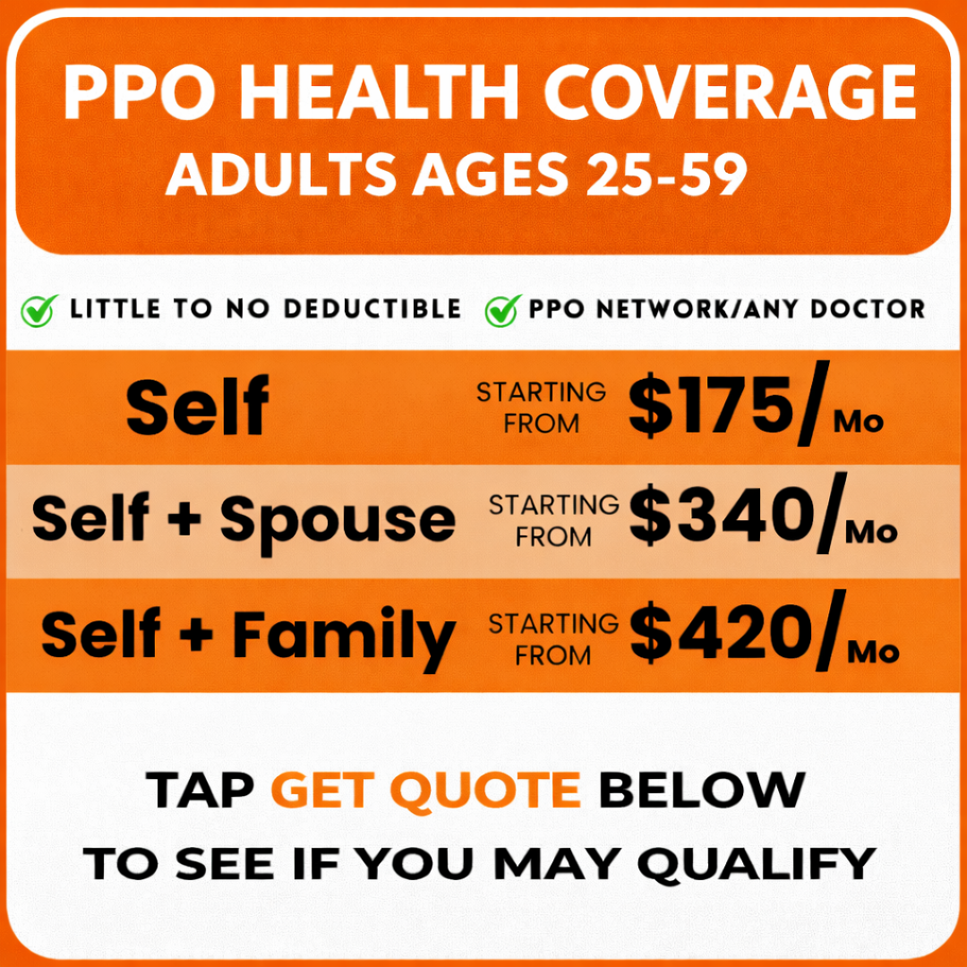 PPO Health Coverage Facebook ad