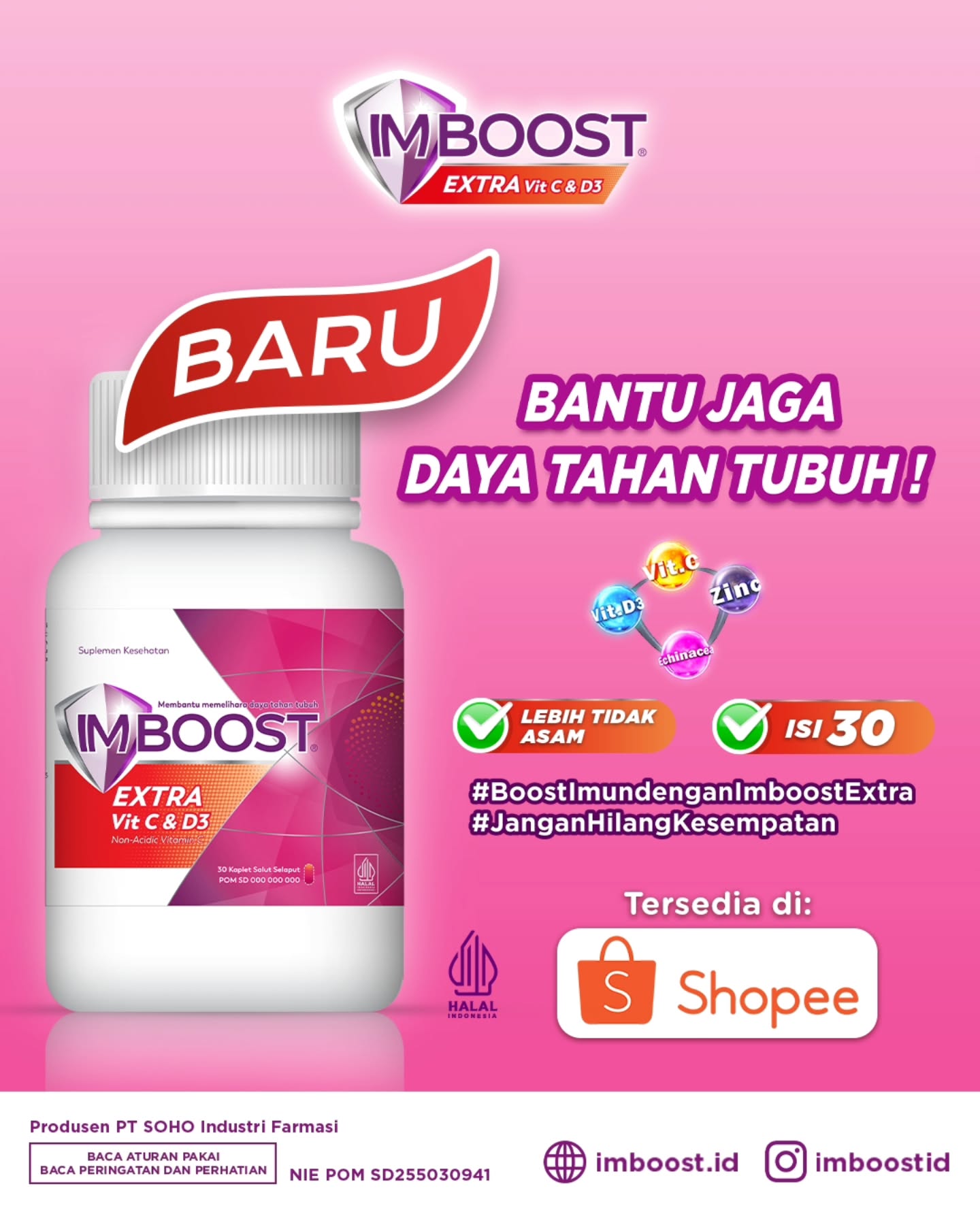 Imboost Extra Facebook ad
