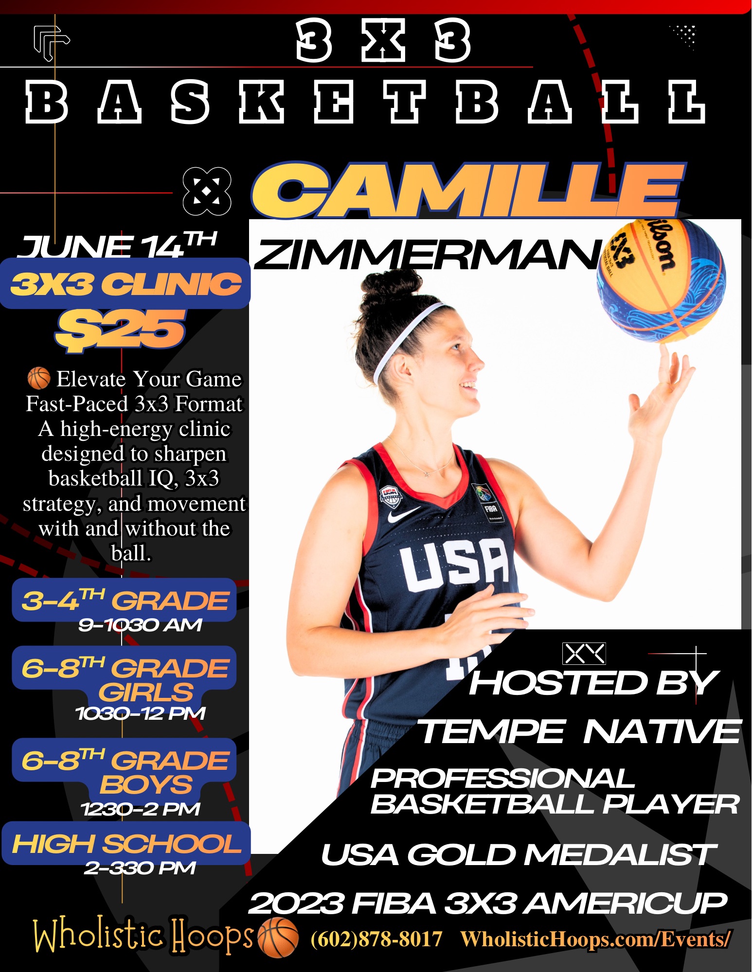 Wholistic Hoops Basketball Clinic Facebook ad: Wholistic Hoops Basketball Clinic - The Best Gym Near Me…
