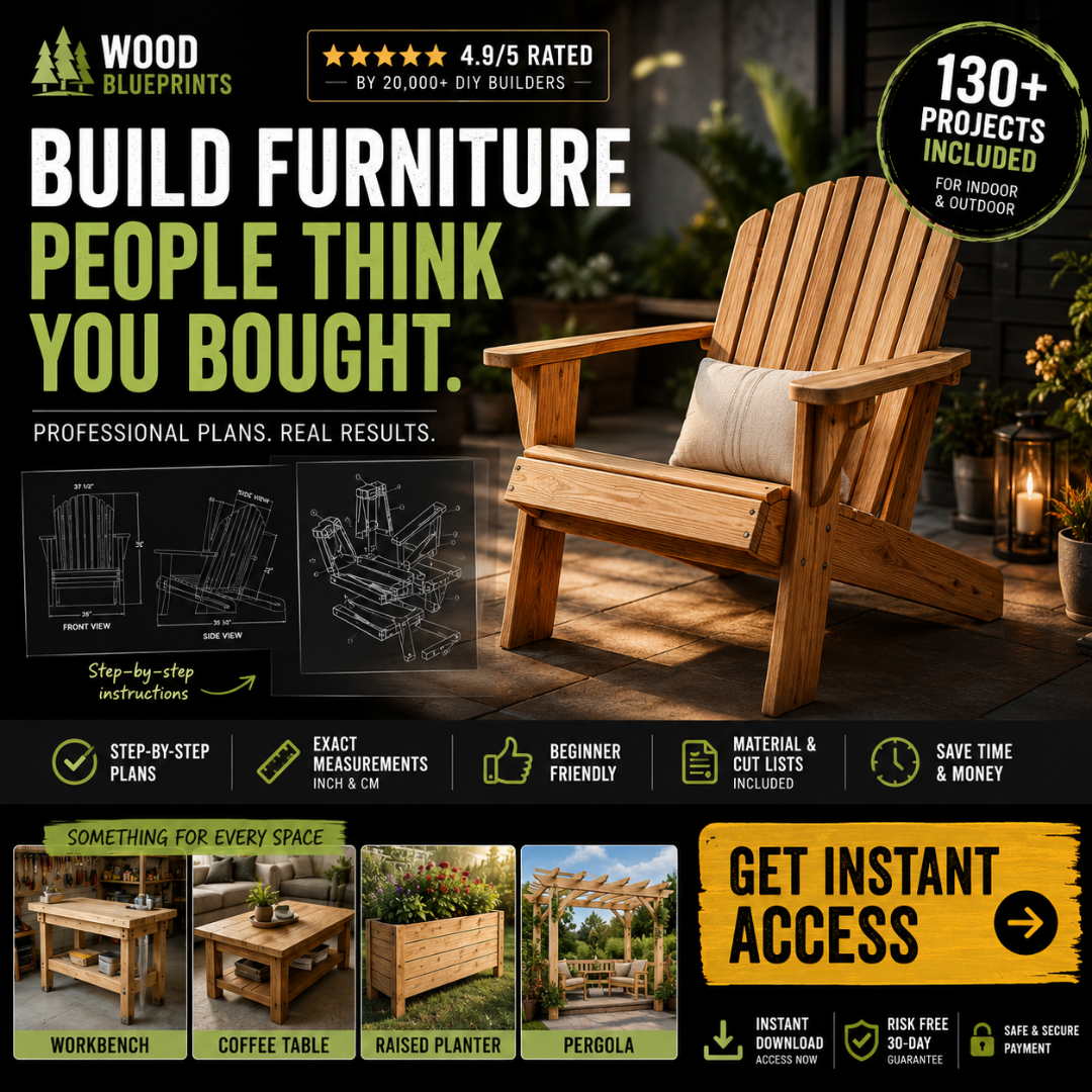 Wood Blueprints Facebook ad