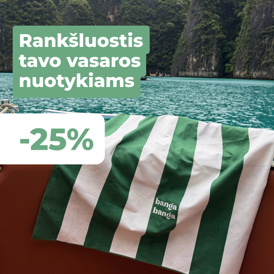 Banga Banga Facebook ad: -25% Visiems mikropluošto rankšluosčiams