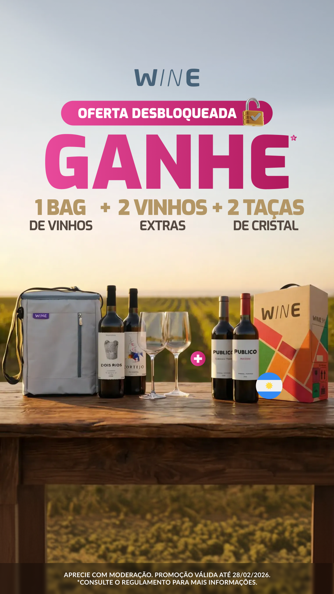 Wine Facebook ad from Feb 20, 2026