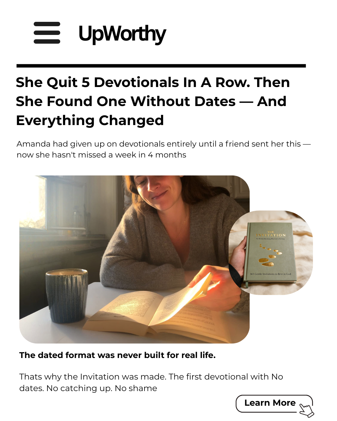 Amanda Johnson Facebook ad