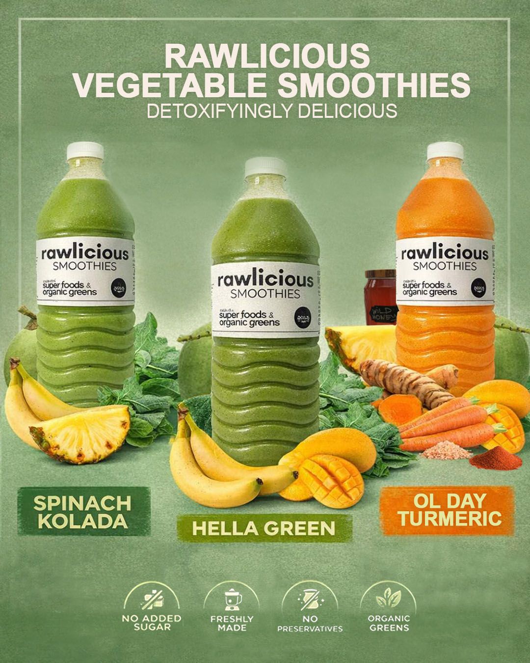 Rawlicious Smoothies Detox Facebook ad