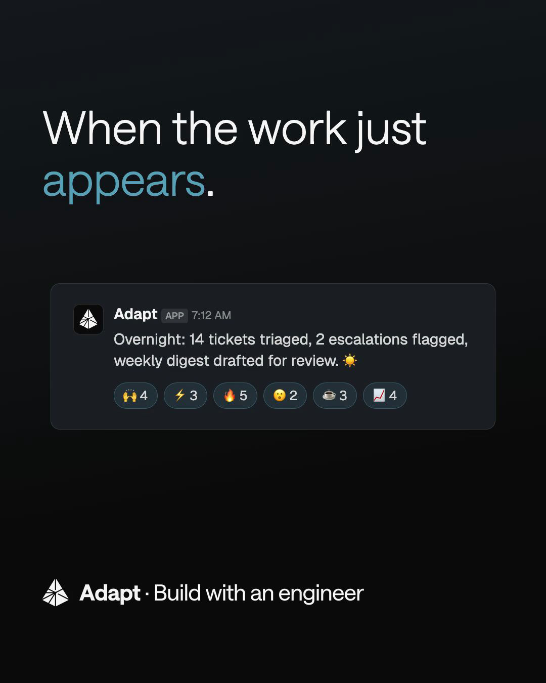 Adapt.com Facebook ad: Talk to Our Team | Adapt