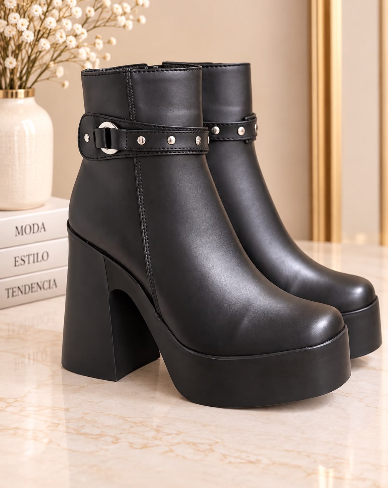 Outfit perfecto Facebook ad: ¿Buscas botas y botines que combinen con todo…