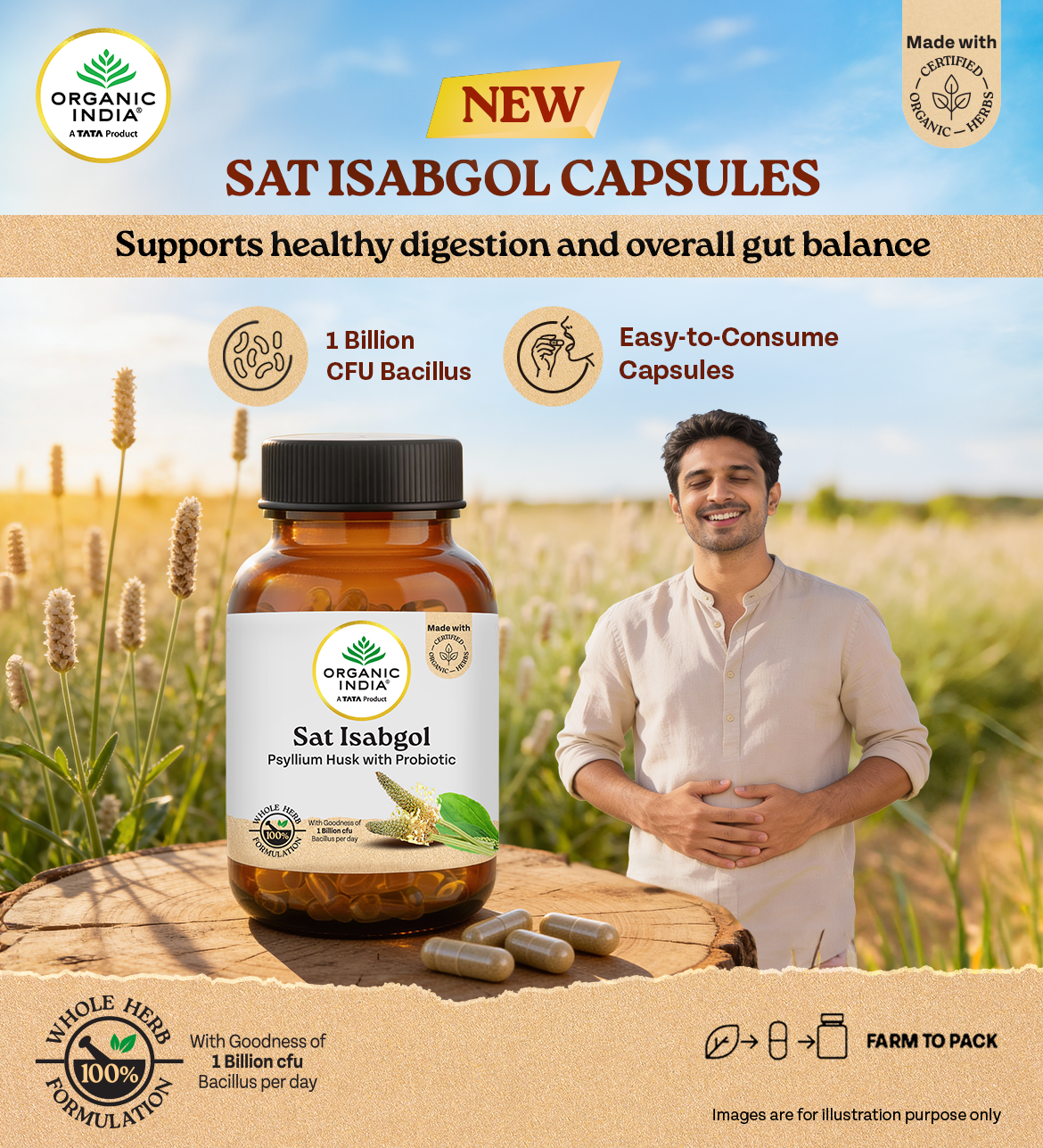 Organic India Facebook ad