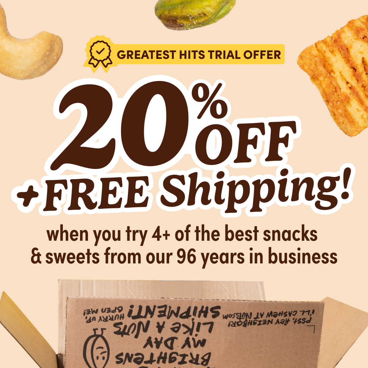Nuts.com Facebook ad