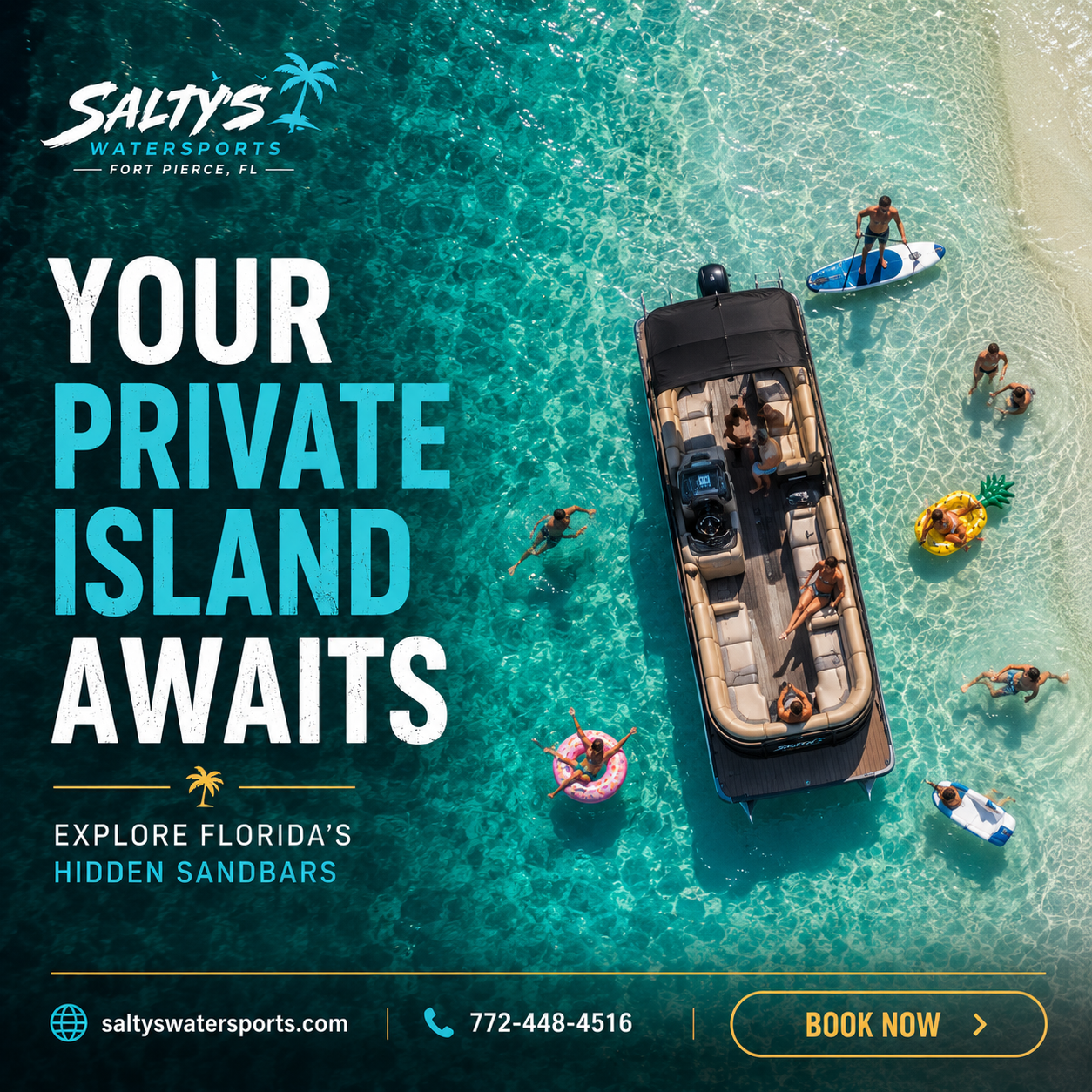 Salty’s Water Sports Boat & Jet Ski Rental Facebook ad