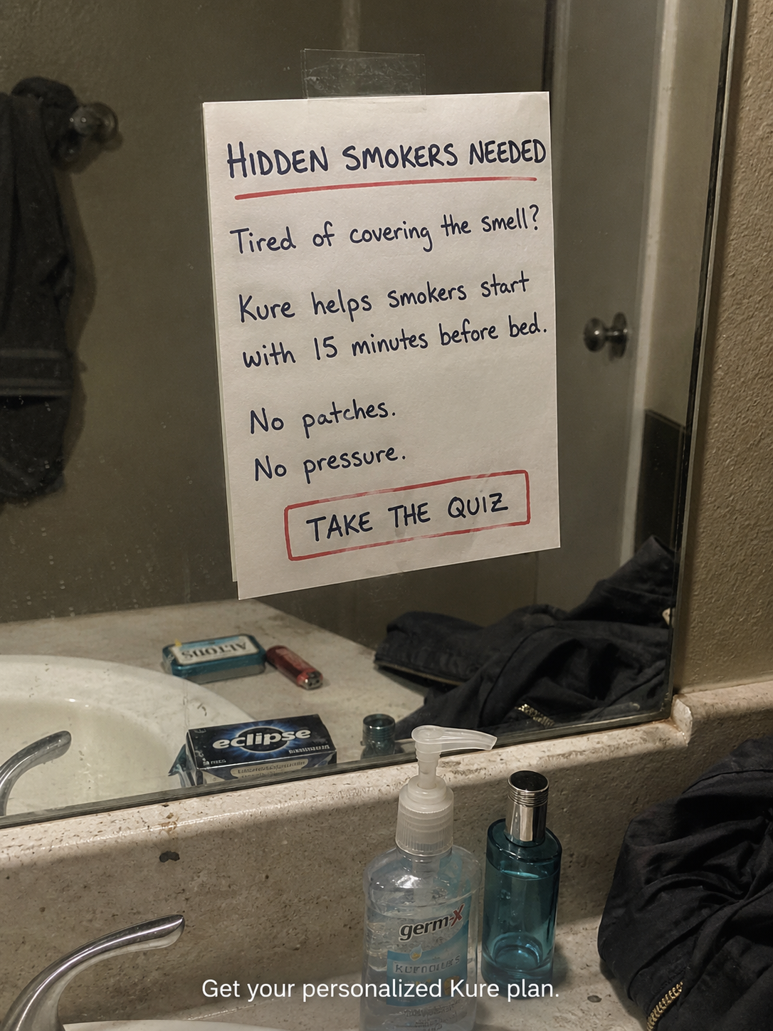 Hypnosis to Stop Smoking Facebook ad