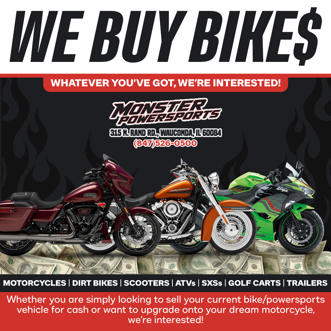 Monster Powersports Facebook ad: Looking To Sell Your Motorcycle?
