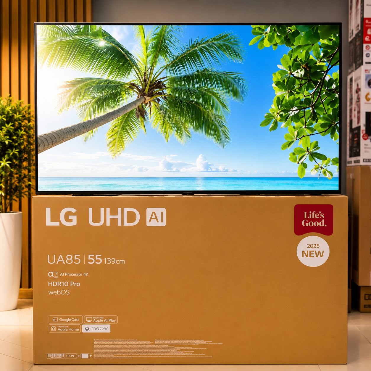 Home Electronics Tz Facebook ad: LG UHD series now available on Offer