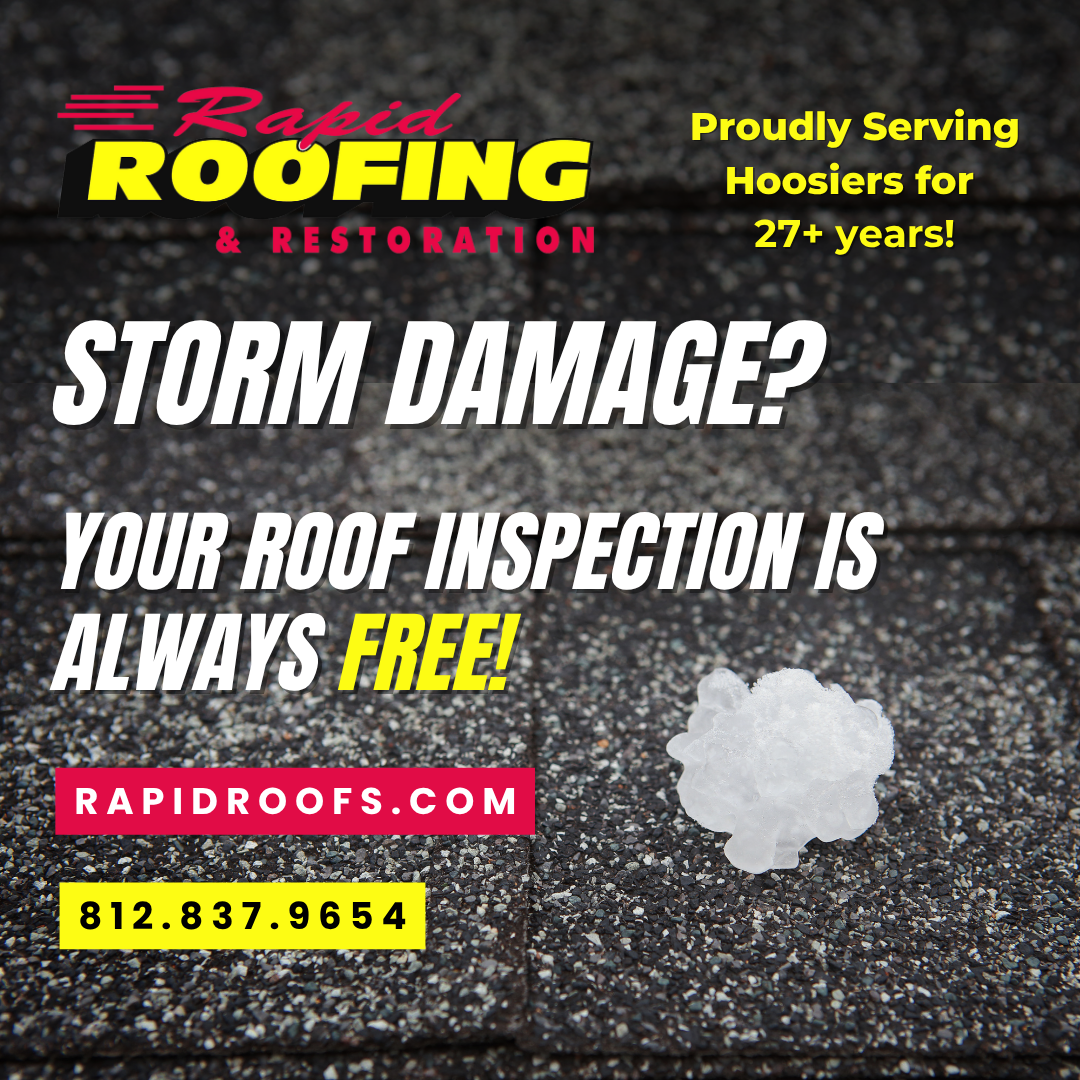 Rapid Roofing & Restoration Facebook ad