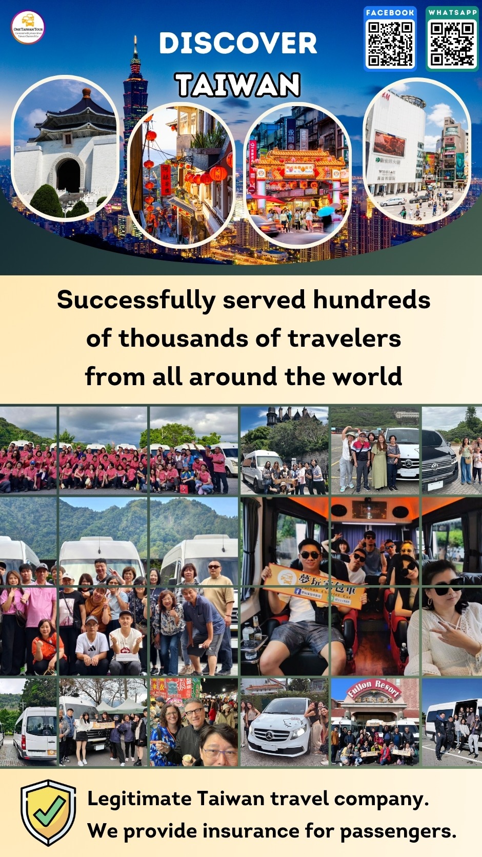 One Taiwan Trip - Car rental with private driver/ airport transfer Facebook ad