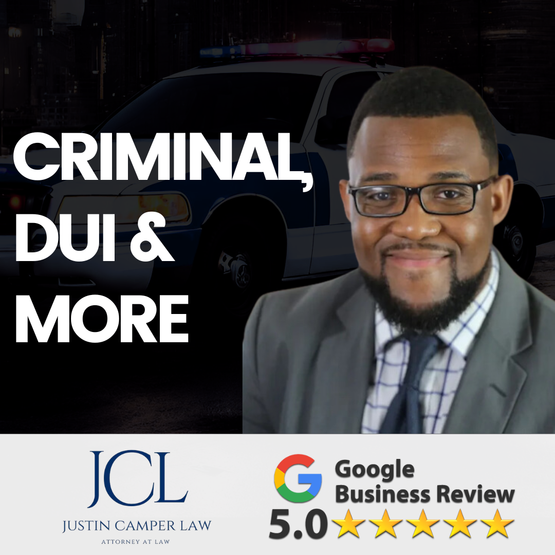Justin Camper Law, LLC Facebook ad: Call Now to Secure Legal Defense!