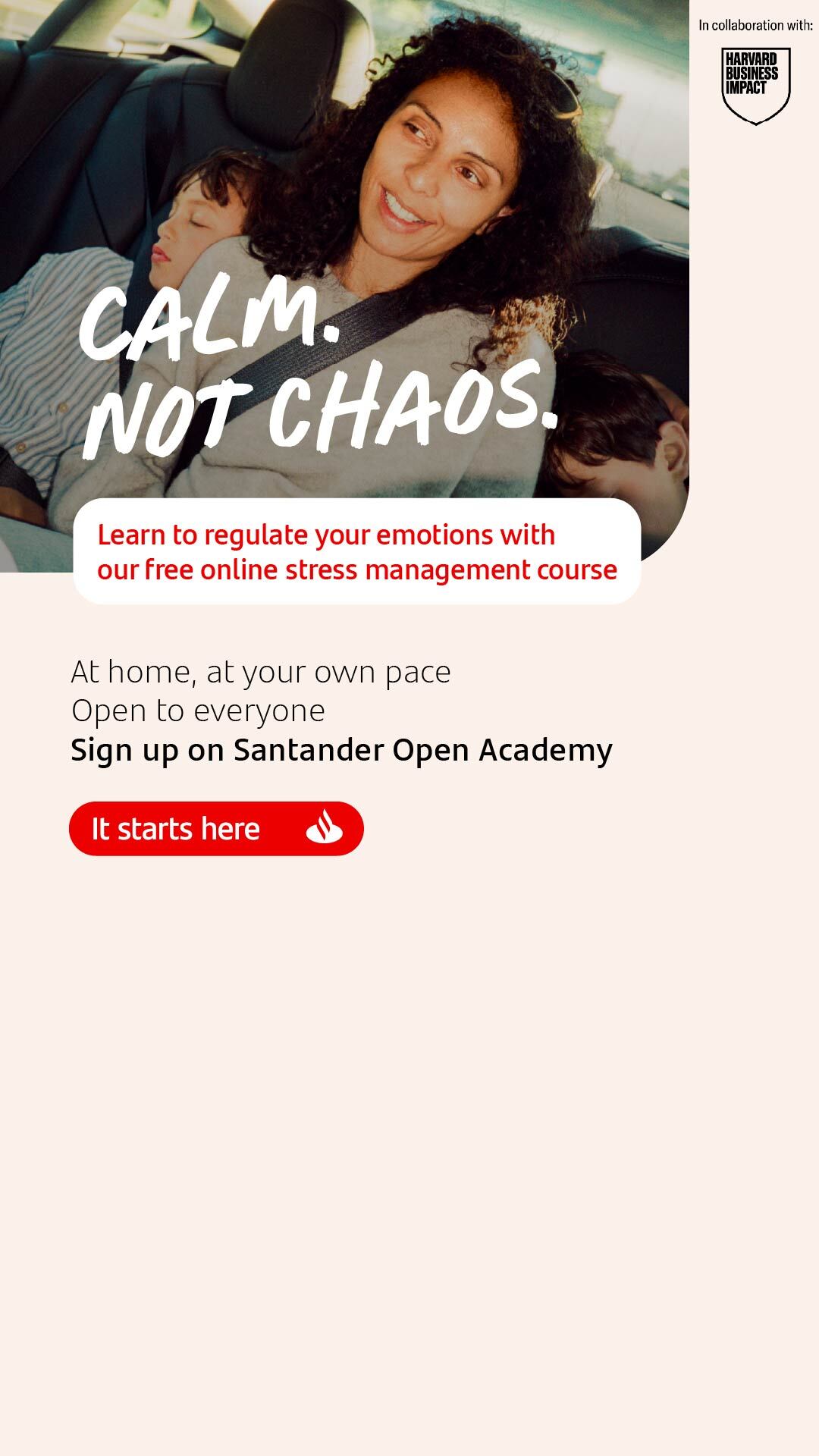 Santander UK Facebook ad