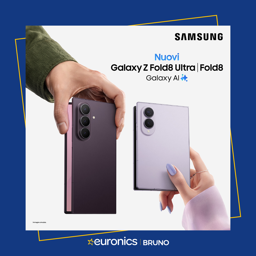 Bruno Euronics Facebook ad: Samsung presenta i nuovi Galaxy Z Fold8 Ultra | Fold8 |…