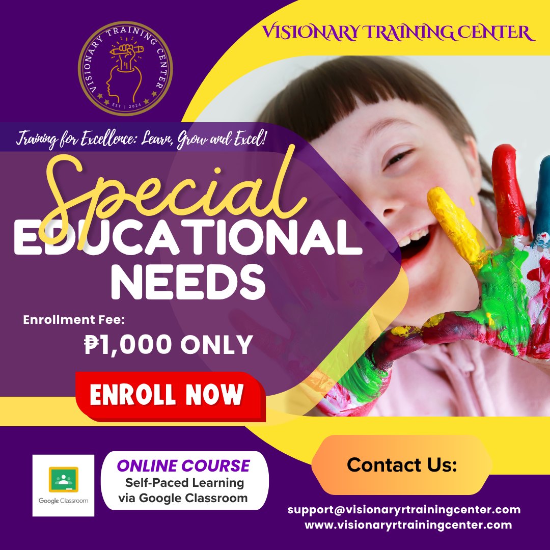 Visionary Training Center Facebook ad: Enroll Now!