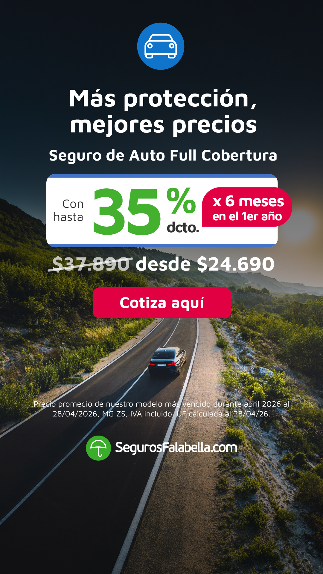 Seguros Falabella Chile Facebook ad