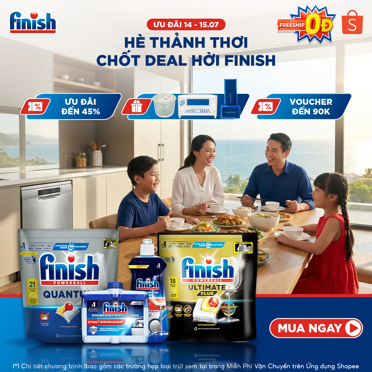Finish Việt Nam Facebook ad: ƯU ĐÃI THÁNG 07 - MUA LÀ CÓ QUÀ