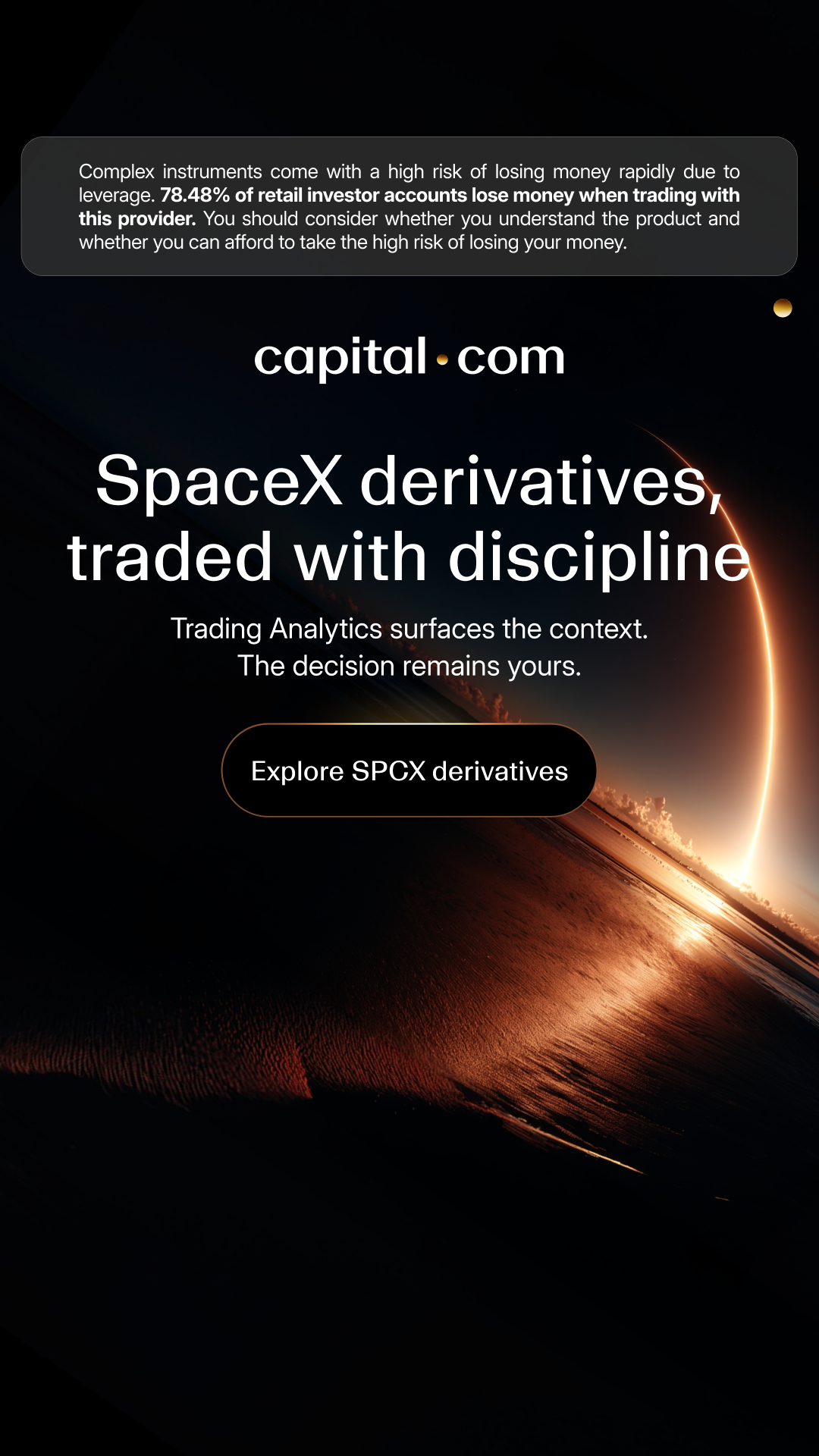 Capital.com International Facebook ad