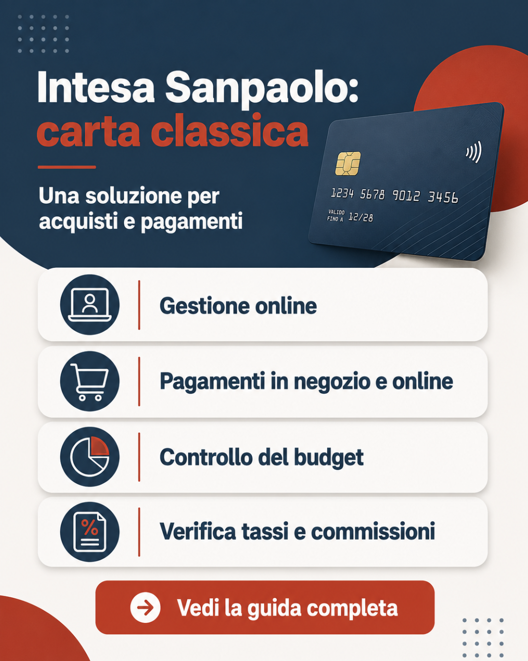 Lara Santos Facebook ad: GUIDA CARTA CLASSICA INTESA SANPAOLO