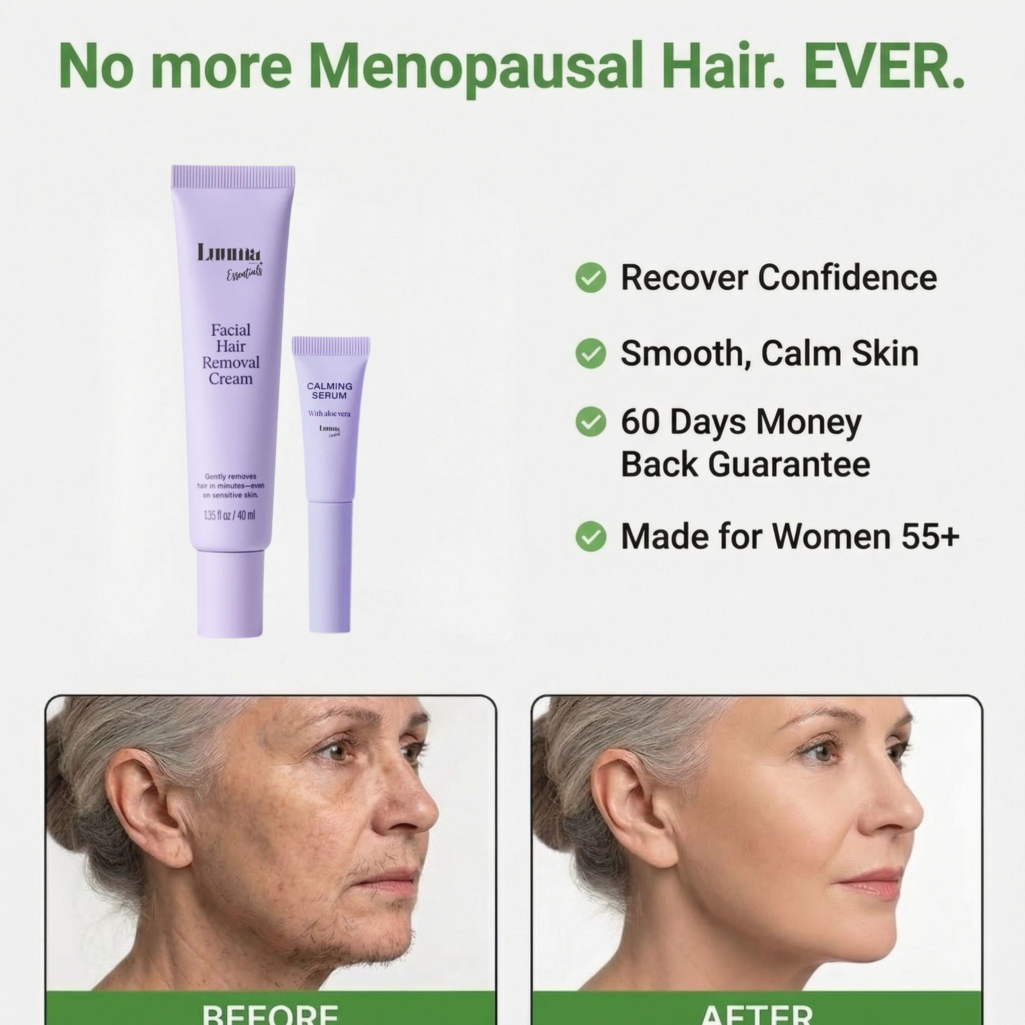 The Menopause Doctor Facebook ad: Read this if your shaving daily