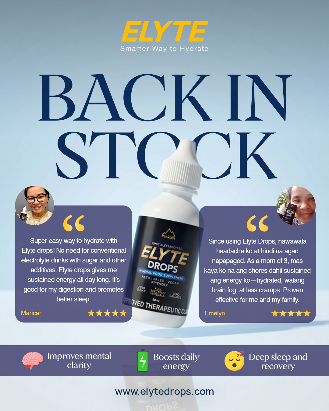 Elyte Drops Facebook ad