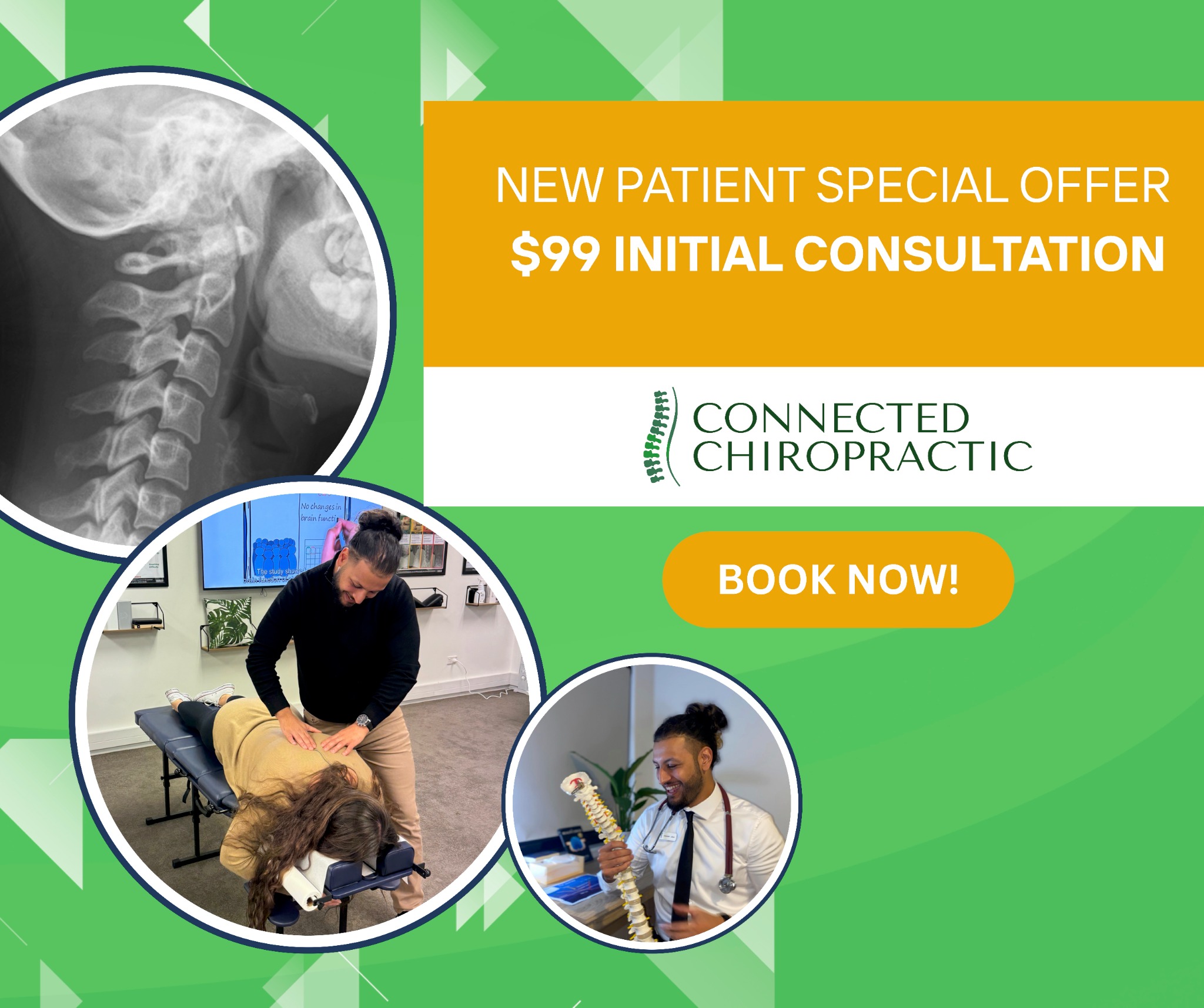 Connected Chiropractic Nelson Facebook ad from Sep 5, 2025