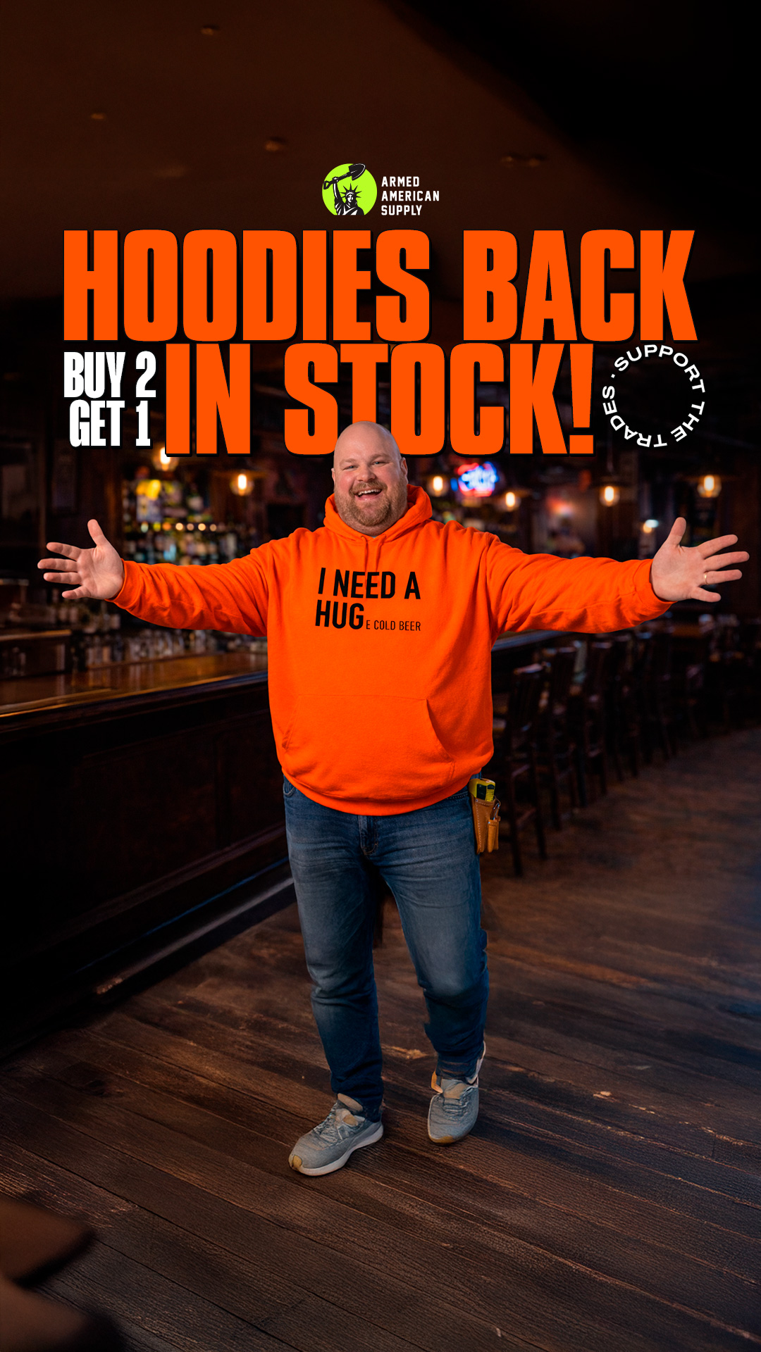 Blue Collar Meme Facebook ad