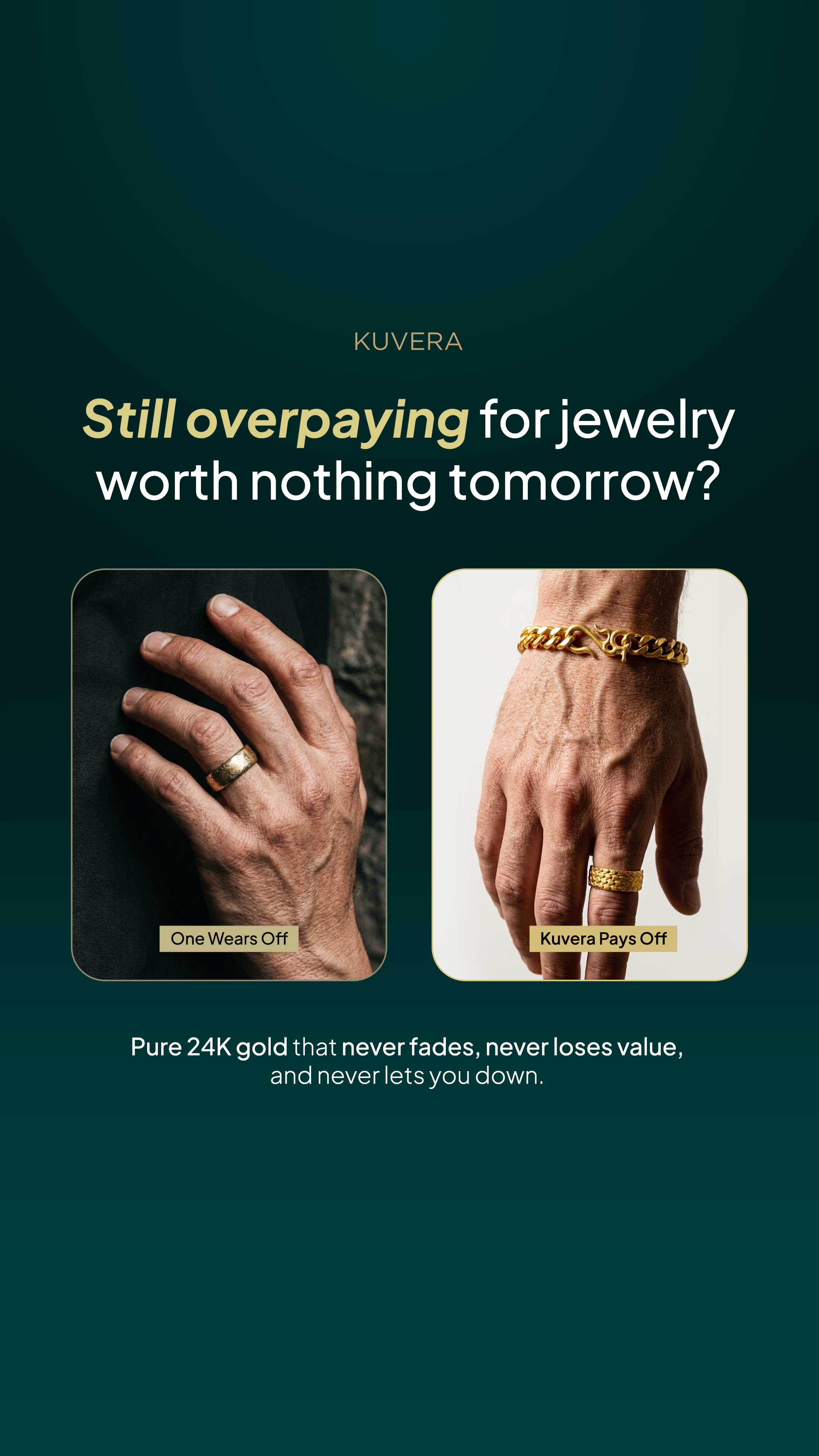 Kuvera Jewelry Facebook ad