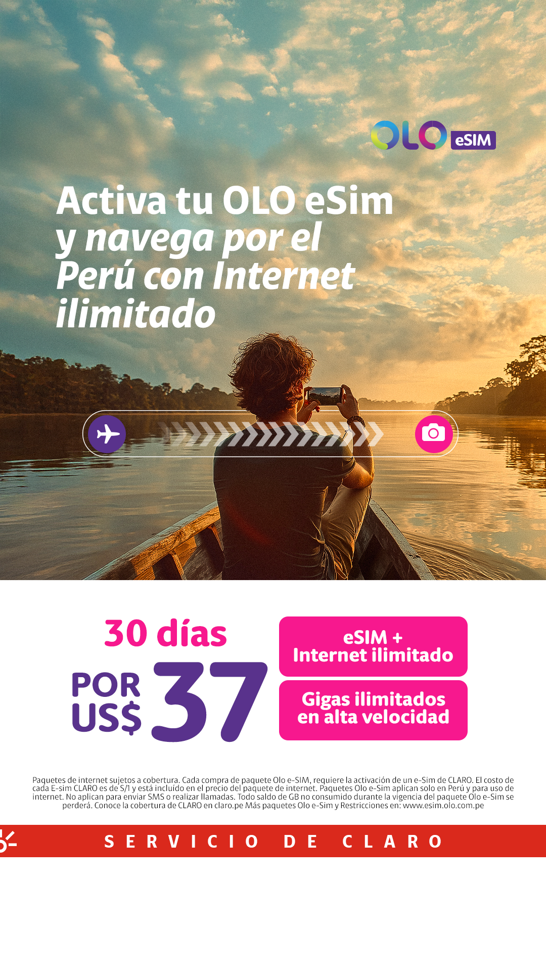 Claro Perú Facebook ad