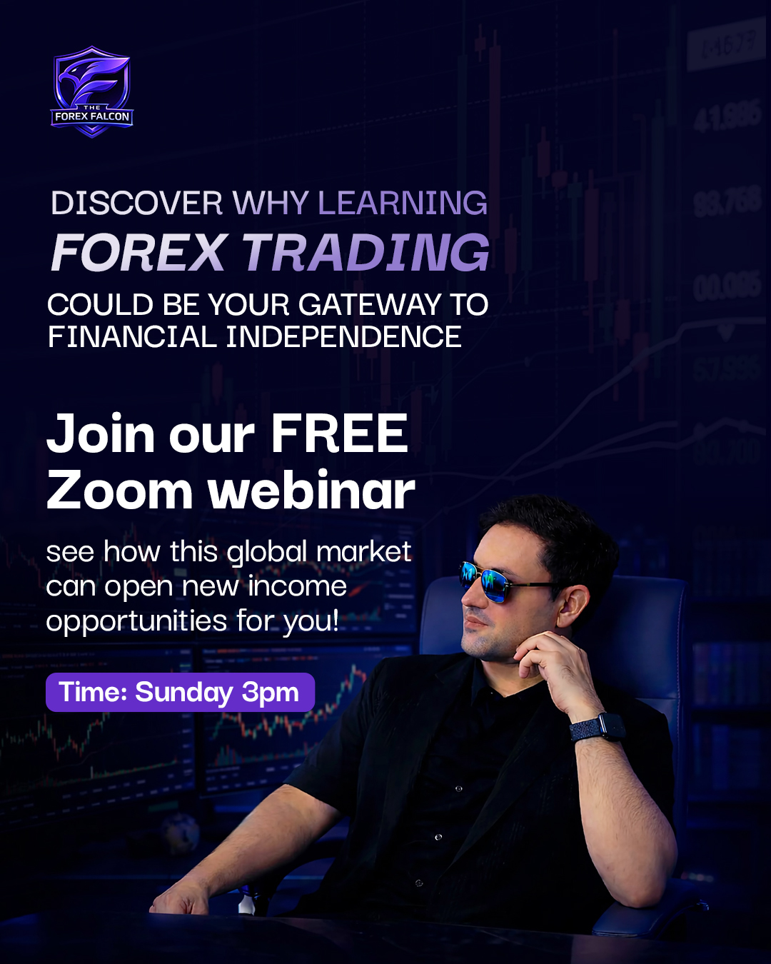 The Forex Falcon Facebook ad