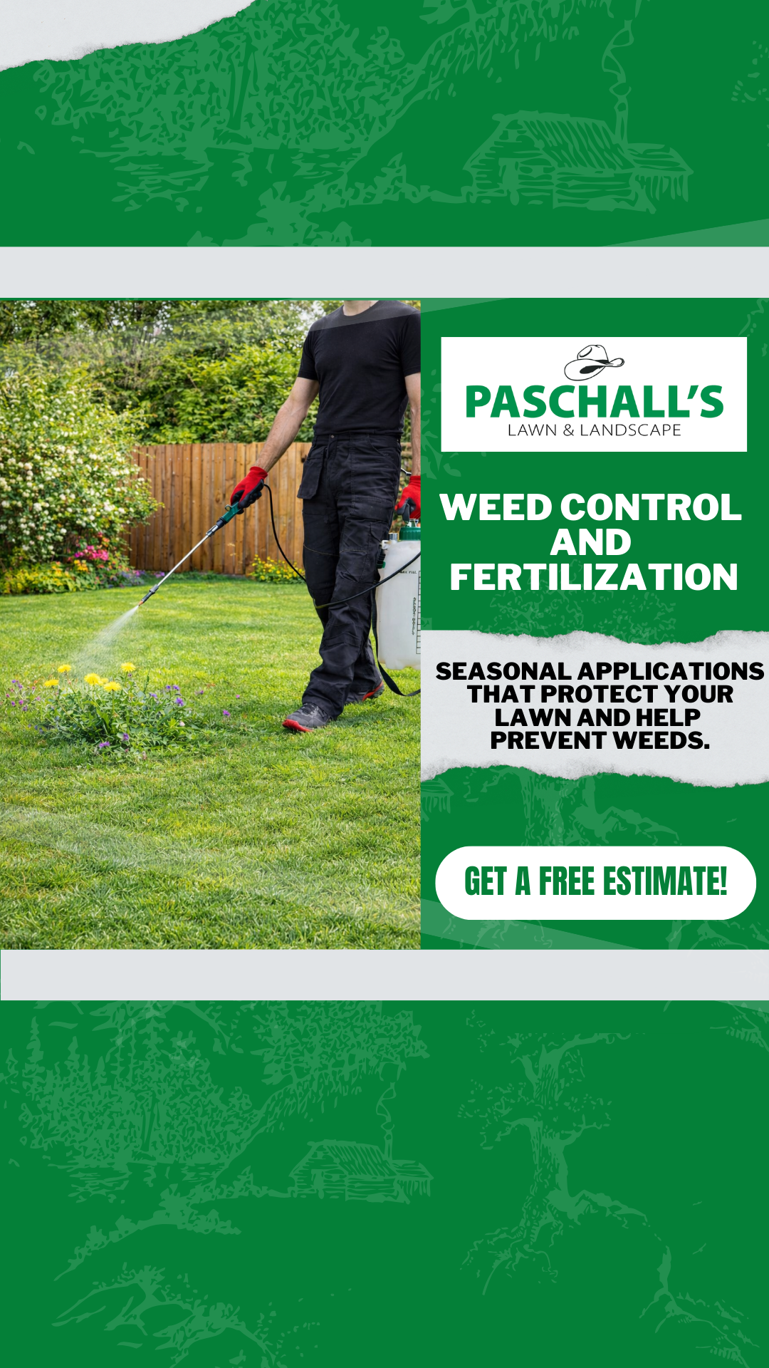 Paschall’s Lawn and Landscape Facebook ad from Feb 4, 2026