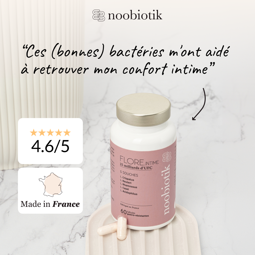 noobiotik Facebook ad: L'équilibre intime, naturellement